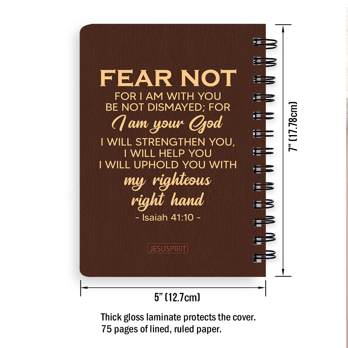 For I Am With You - Awesome Personalized Spiral Journal NUH436