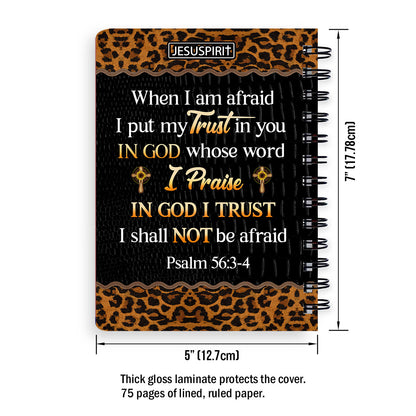 In God, Whose Word I Praise - Special Personalized Spiral Journal NUM434