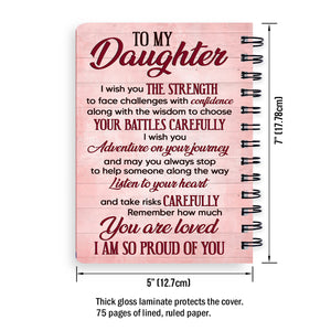 Listen To Your Heart And Remember How Much You Are Loved - Personalized Spiral Journal For Children NUA219