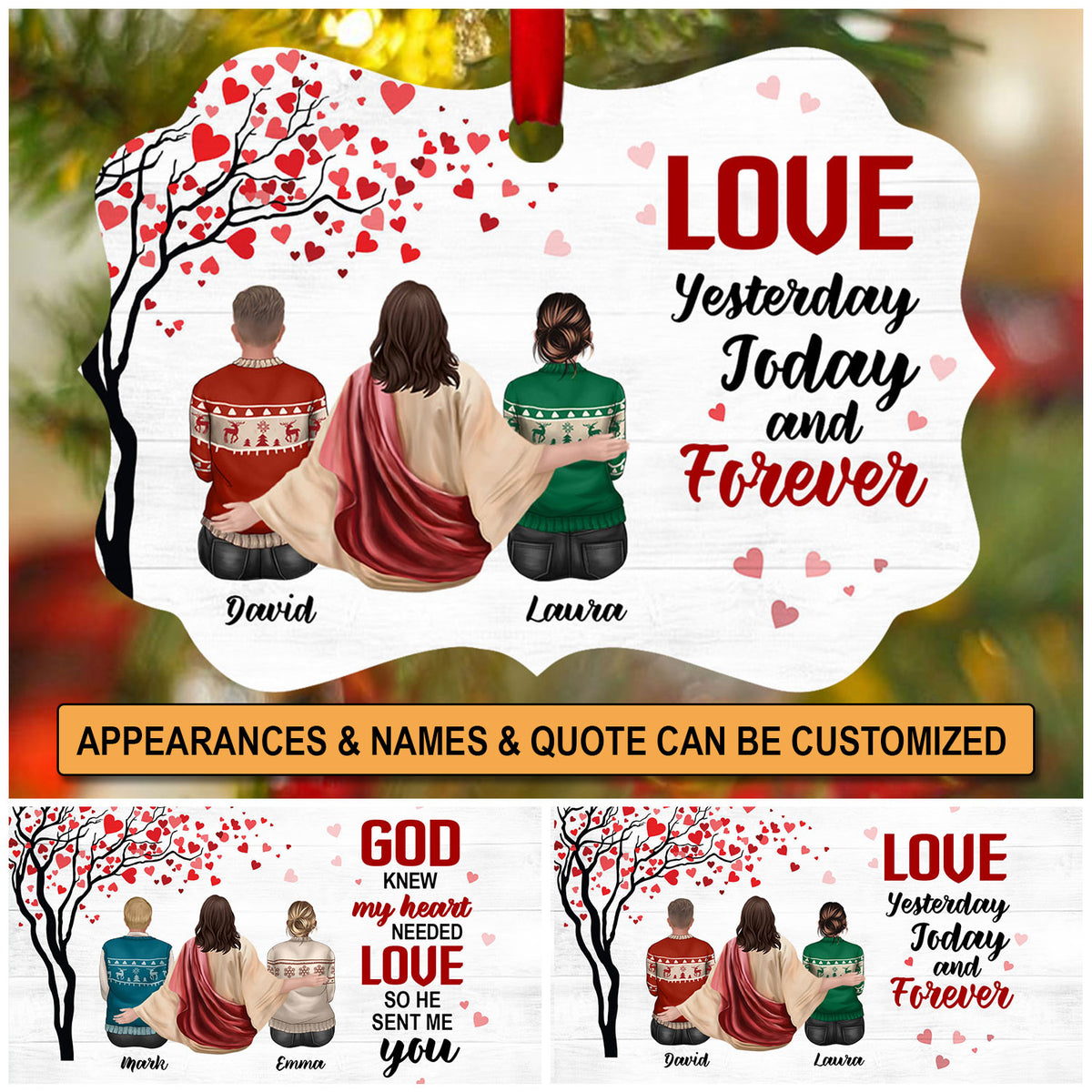 Personalized Couple Canvas, Christmas Gifts For Couple - Limotees