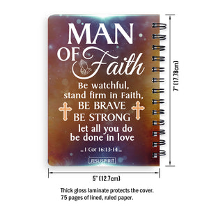 Man Of Faith - Unique Personalized Spiral Journal NUM385