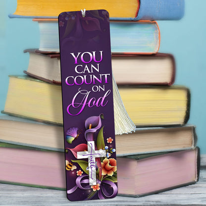 Beautiful Personalized Wooden Bookmarks - You Can Count On God MH32