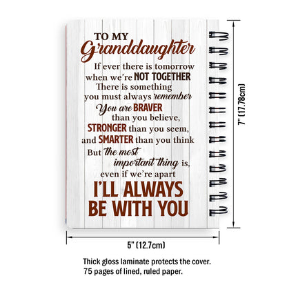 Special Personalized Spiral Journal For Grandchildren - I‘ll Always Be With You NUA220