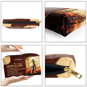 Jesuspirit | The Belt Of Truth | Personalized Leather Pouch With Zipper | Religious Gift For Worship Members NUM352