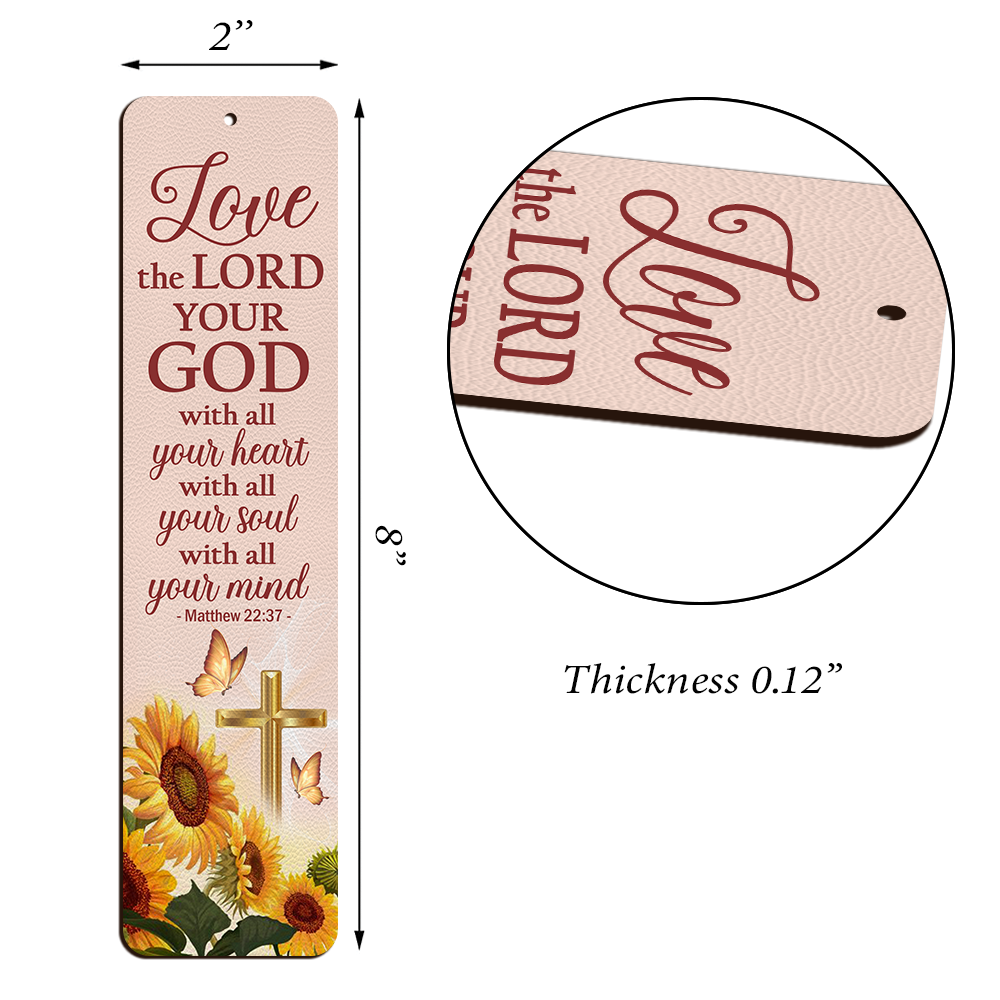 Must-Have Personalized Wooden Bookmarks - Love The Lord Your God With All Your Heart MH13