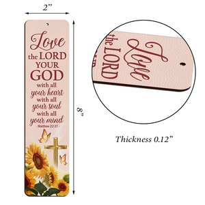 Must-Have Personalized Wooden Bookmarks - Love The Lord Your God With All Your Heart MH13