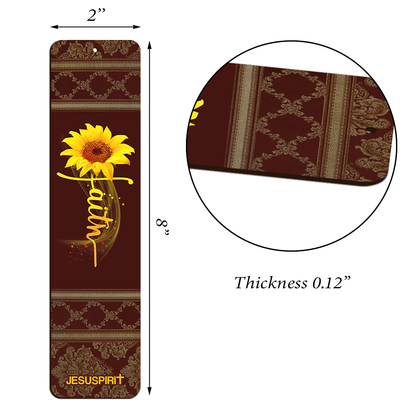 Beautiful Personalized Sunflower Wooden Bookmarks BM07