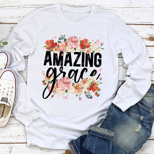 Adorable Flower Unisex Long Sleeve - Amazing Grace HAP14