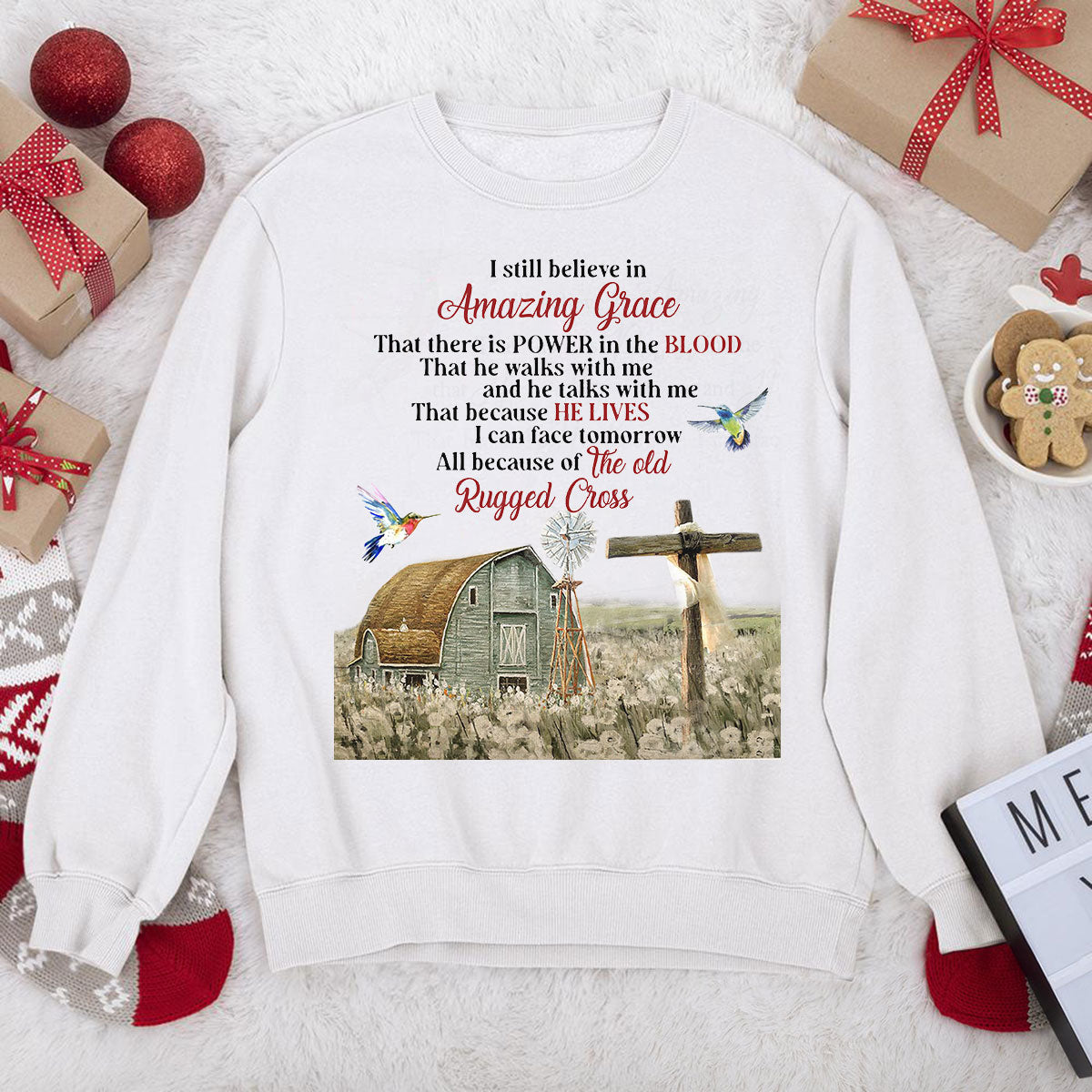 Must-Have Christian Unisex Sweatshirt - Amazing Grace NUHN145